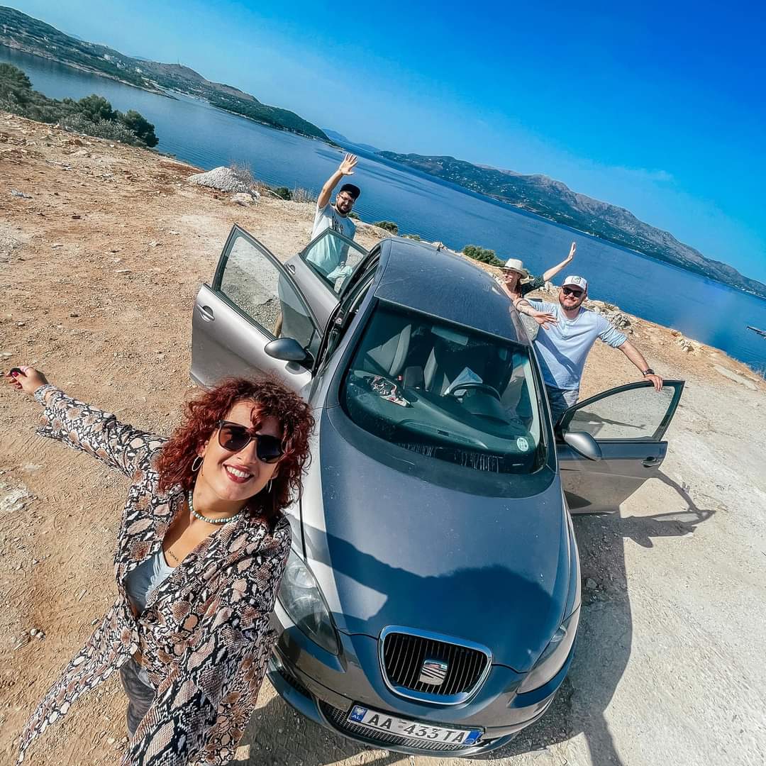 MYCAR4YOU. Happy Costumers with car rental on Albania trip.